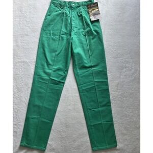 VTG 80s Deadstock Wrangler Silverlake High Rise Bareback Green Cowgirl 15/16 NWT